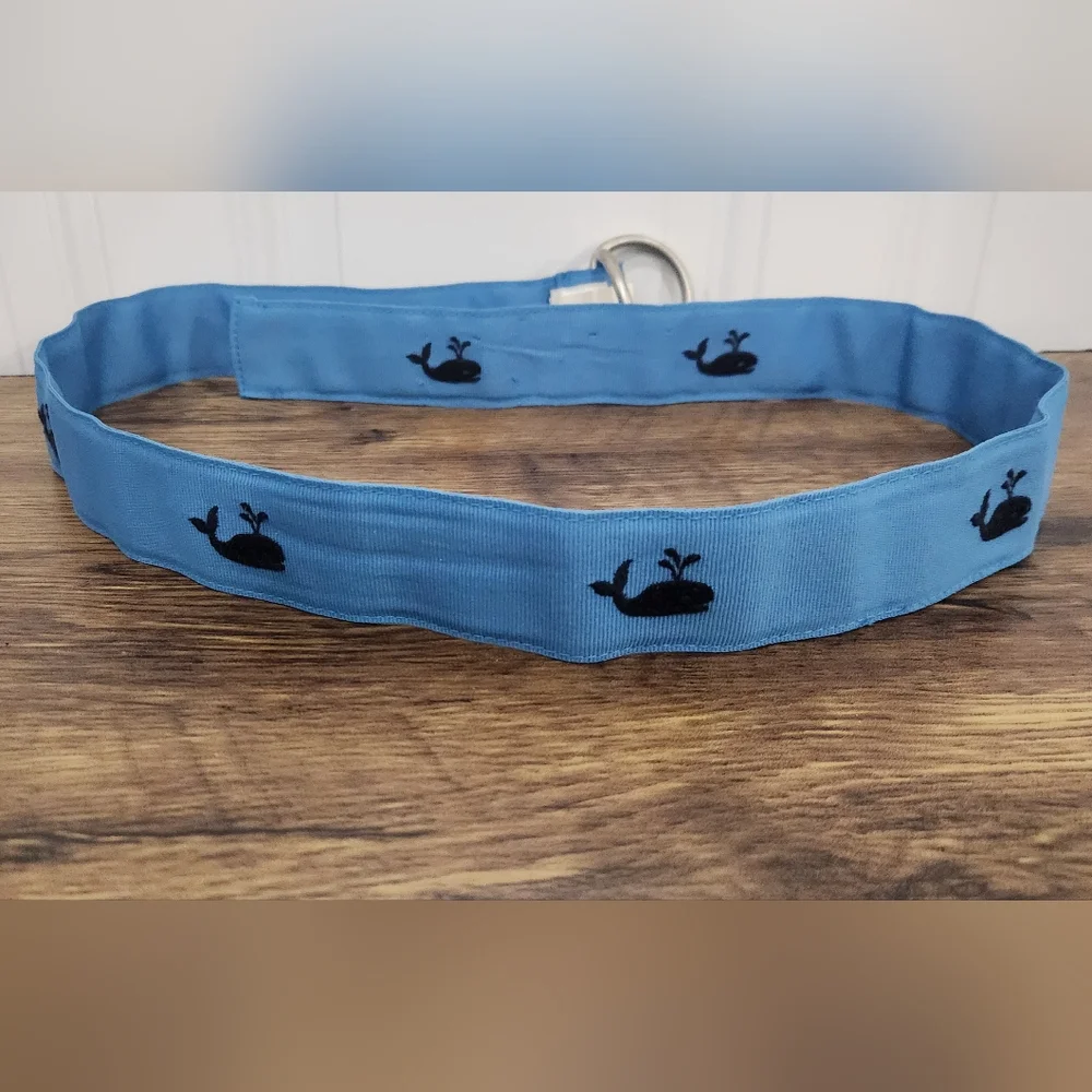 NWOT J. Crew factory blue whales belt